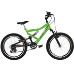Ficha técnica e caractérísticas do produto Bicicleta Full FA240 6V Aro 20 Verde Neon - Mormaii - Mormaii