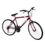 Ficha técnica e caractérísticas do produto Bicicleta Hammer Foxer Aro 26 18 Marchas Vermelho - HOUSTON