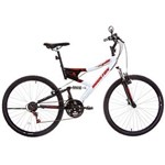 Ficha técnica e caractérísticas do produto Bicicleta Houston Aro 26 Stinger com Dupla Suspensão, Preta/Branca