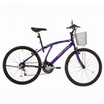 Ficha técnica e caractérísticas do produto Bicicleta Houston Bristol Lance Violeta Aro 26