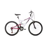 Ficha técnica e caractérísticas do produto Bicicleta Houston Vivid Aro 26 Branco/Rosa