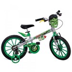 Ficha técnica e caractérísticas do produto Bicicleta Hulk Vingadores Aro 16 Verde Bandeirante