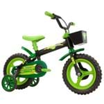 Bicicleta Infantil Arco Íris Aro 12 Track & Bikes - Preto/Verde