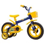 Ficha técnica e caractérísticas do produto Bicicleta Infantil Arco Íris Aro 12 Track & Bikes - Azul / Amarelo
