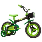 Ficha técnica e caractérísticas do produto Bicicleta Infantil Arco Íris Aro 12 Track Bikes - Preto/Verde