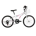 Ficha técnica e caractérísticas do produto Bicicleta Infantil Aro 20 Caloi Ceci 7 Marchas - Branca