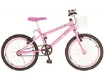 Bicicleta Infantil Aro 20 Colli Bike Jully Rosa - com Cesta Freio V-Brake
