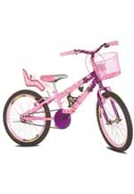 Ficha técnica e caractérísticas do produto Bicicleta Infantil Aro 20 Flowers com Cadeirinha de Boneca