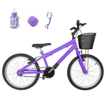Ficha técnica e caractérísticas do produto Bicicleta Infantil Aro 20 Lilás Promocional