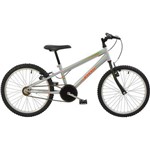 Bicicleta Infantil Aro 20 Mtb Polimet Prata