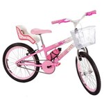 Ficha técnica e caractérísticas do produto Bicicleta Infantil Aro 20 Sport Bike Alice com Cadeirinha de Boneca.