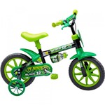 Ficha técnica e caractérísticas do produto Bicicleta Infantil Aro 12 - Black 12 Nathor Verde