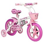 Ficha técnica e caractérísticas do produto Bicicleta Infantil Aro 12 Caloi Cecizinha com Cestinha Frontal e Squezze – Branca/Rosa