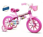 Ficha técnica e caractérísticas do produto Bicicleta Infantil Aro 12 Nathor Flower PU - Rosa e Pink com Rodinhas com Cesta
