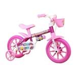 Ficha técnica e caractérísticas do produto Bicicleta Infantil Aro 12 Nathor Flower Rosa