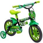 Ficha técnica e caractérísticas do produto Bicicleta Infantil Aro 12 Nathor Preto e Verde - Nathor