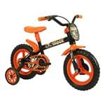 Ficha técnica e caractérísticas do produto Bicicleta Infantil Aro 12 Track Bikes Arco Íris Preto/Laranja