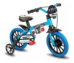 Ficha técnica e caractérísticas do produto Bicicleta Infantil Aro 12 Veloz Azul/preta Nathor