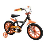 Ficha técnica e caractérísticas do produto Bicicleta Infantil Aro 14 Nathor FirstPro Freio a Disco Preta