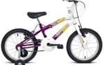 Ficha técnica e caractérísticas do produto Bicicleta Infantil Aro 16 Brave Branco e Violeta Verden Bikes