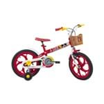 Ficha técnica e caractérísticas do produto Bicicleta Infantil Aro 16 Caloi Minnie Vermelha