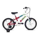 Ficha técnica e caractérísticas do produto Bicicleta Infantil Aro 16 Ocean Branco e Vermelho - Verden Bike