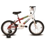 Ficha técnica e caractérísticas do produto Bicicleta Infantil Aro 16 Ocean Verden - Branco com Vermelho