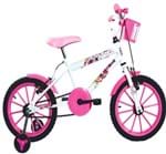 Ficha técnica e caractérísticas do produto Bicicleta Infantil Aro 16 Paty Branca/Pink - Ello Bike