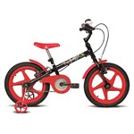 Ficha técnica e caractérísticas do produto Bicicleta Infantil Aro 16 Rock Preto e Vermelha Verden Bikes