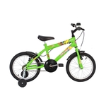 Ficha técnica e caractérísticas do produto Bicicleta Infantil Aro 16 Status Max Force - Verde-Neon