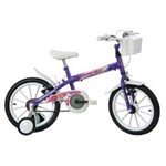 Ficha técnica e caractérísticas do produto Bicicleta Infantil Aro 16 Track Bikes Monny - Lilás/Metálica