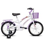 Ficha técnica e caractérísticas do produto Bicicleta Infantil Aro 16 Verden Breeze - Branco e Lilas