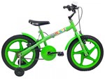 Bicicleta Infantil Aro 16 Verden Rock Verde - com Rodinhas Freio V-Brake