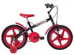 Bicicleta Infantil Aro 16 Verden Rock Vermelho - com Rodinhas Freio V-Brake