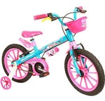 Ficha técnica e caractérísticas do produto Bicicleta Infantil Aro16 Menina Candy - Nathor