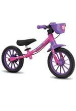 Ficha técnica e caractérísticas do produto Bicicleta Infantil Balance Bike Feminina Aro 12 Nathor