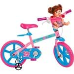 Ficha técnica e caractérísticas do produto Bicicleta Infantil Bandeirante Baby Alive Aro 14 - Rosa e Azul