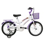Ficha técnica e caractérísticas do produto Bicicleta Infantil Breeze Aro 16 Branca E Lilás Verden Bikes