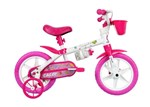 Ficha técnica e caractérísticas do produto Bicicleta Infantil Caloi Cecizinha Aro 12 - Rosa e Branco