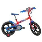Ficha técnica e caractérísticas do produto Bicicleta Infantil Caloi Spider Man Aro 16 Vermelha com Rodinhas