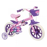 Ficha técnica e caractérísticas do produto Bicicleta Infantil Cat Aro 12 Rosa e Lilás Nathor