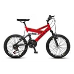 Ficha técnica e caractérísticas do produto Bicicleta Infantil Colli Fulls Gps Aro 20 Dupla Suspensão 21 Marchas 310.16D