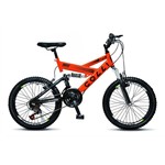 Ficha técnica e caractérísticas do produto Bicicleta Infantil Colli Fulls GPS Aro 20 Dupla Suspensão 21 Marchas - 310.12D