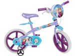 Ficha técnica e caractérísticas do produto Bicicleta Infantil Disney Frozen Aro 14 - Bandeirante Lilás com Rodinhas