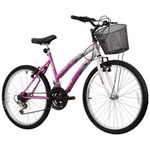 Ficha técnica e caractérísticas do produto Bicicleta Infantil Feminina 18 Marchas Parati Track Bikes - Magenta e Branco - Selecione=Magenta/Branco