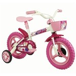 Bicicleta Infantil Feminina Aro 12 Arco Iris Branco e Rosa - Track Bikes