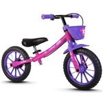 Ficha técnica e caractérísticas do produto Bicicleta Infantil Feminina Aro 12 Balance Bike Nathor