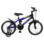 Bicicleta Infantil Free Boy Aro 16 Master Bike Azul e Preto