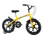 Ficha técnica e caractérísticas do produto Bicicleta Infantil Masculina Dino Aro 16 Amarela/Preto - Track Bikes - Track Bikes