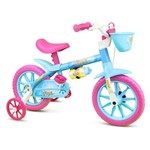 Ficha técnica e caractérísticas do produto Bicicleta Infantil Nathor Aqua Aro 12 Feminina Azul Rosa